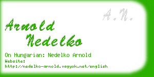 arnold nedelko business card